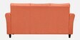 Oliver Fabric 3 Seater Sofa In Rust Colour