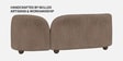 Olvion 3 Seater Sofa In Brown And Grey Colour