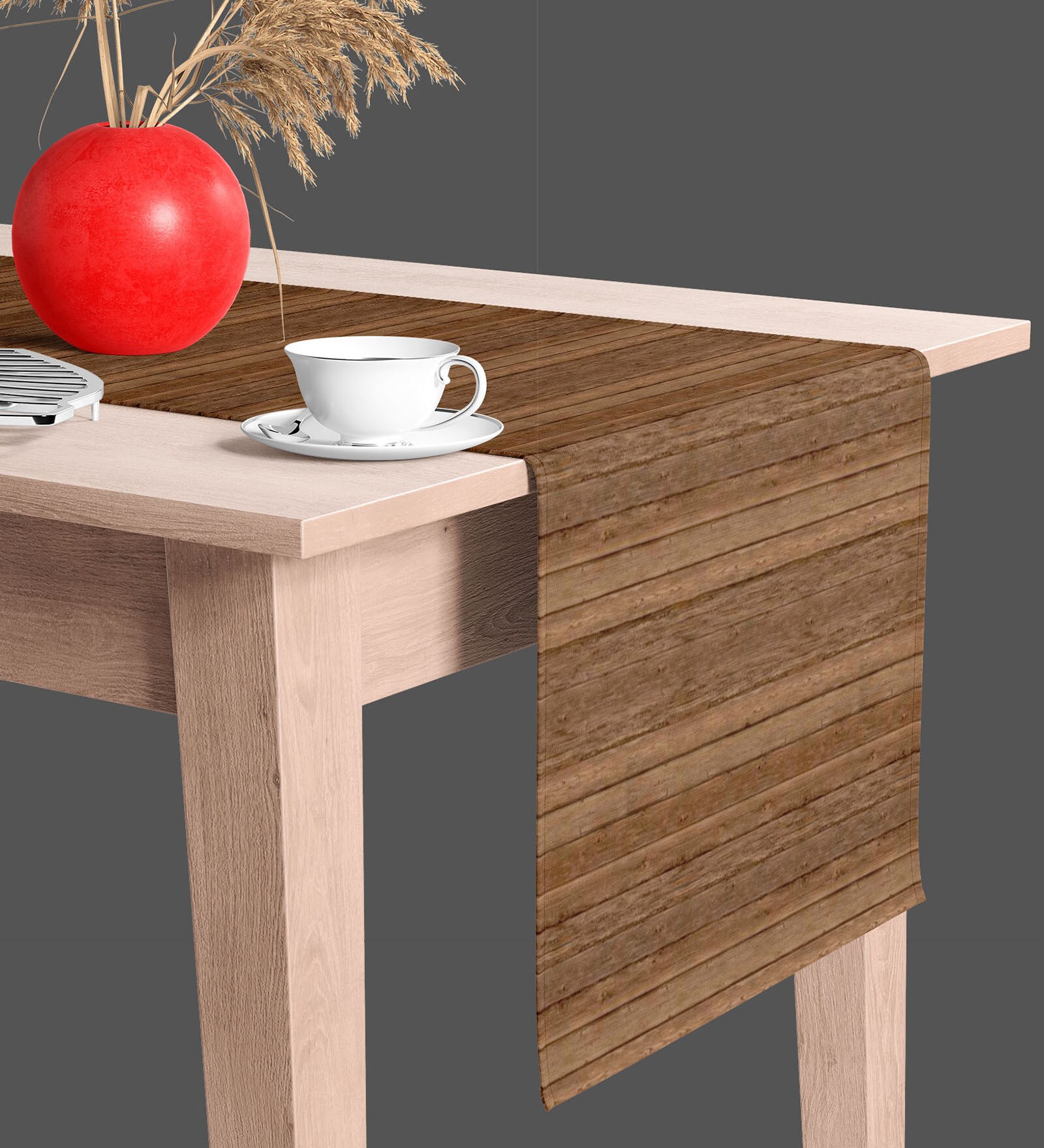 Old Texture   Multicolor (60 x 16) Velvet Table Runner