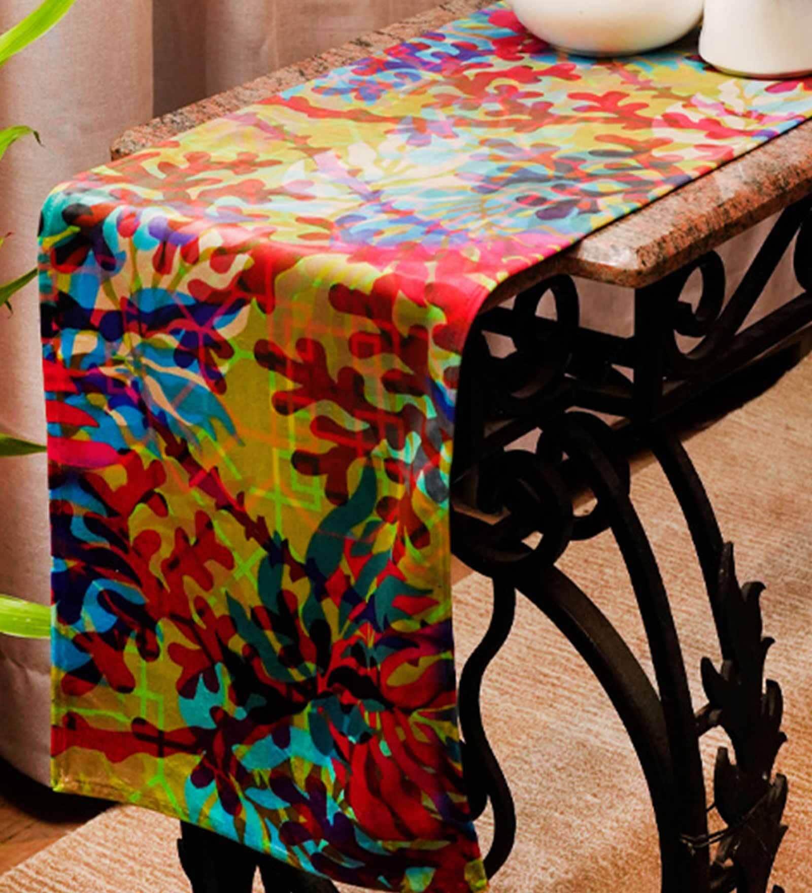 Sonder  (12x84) Multicolor Velvet Table Runner