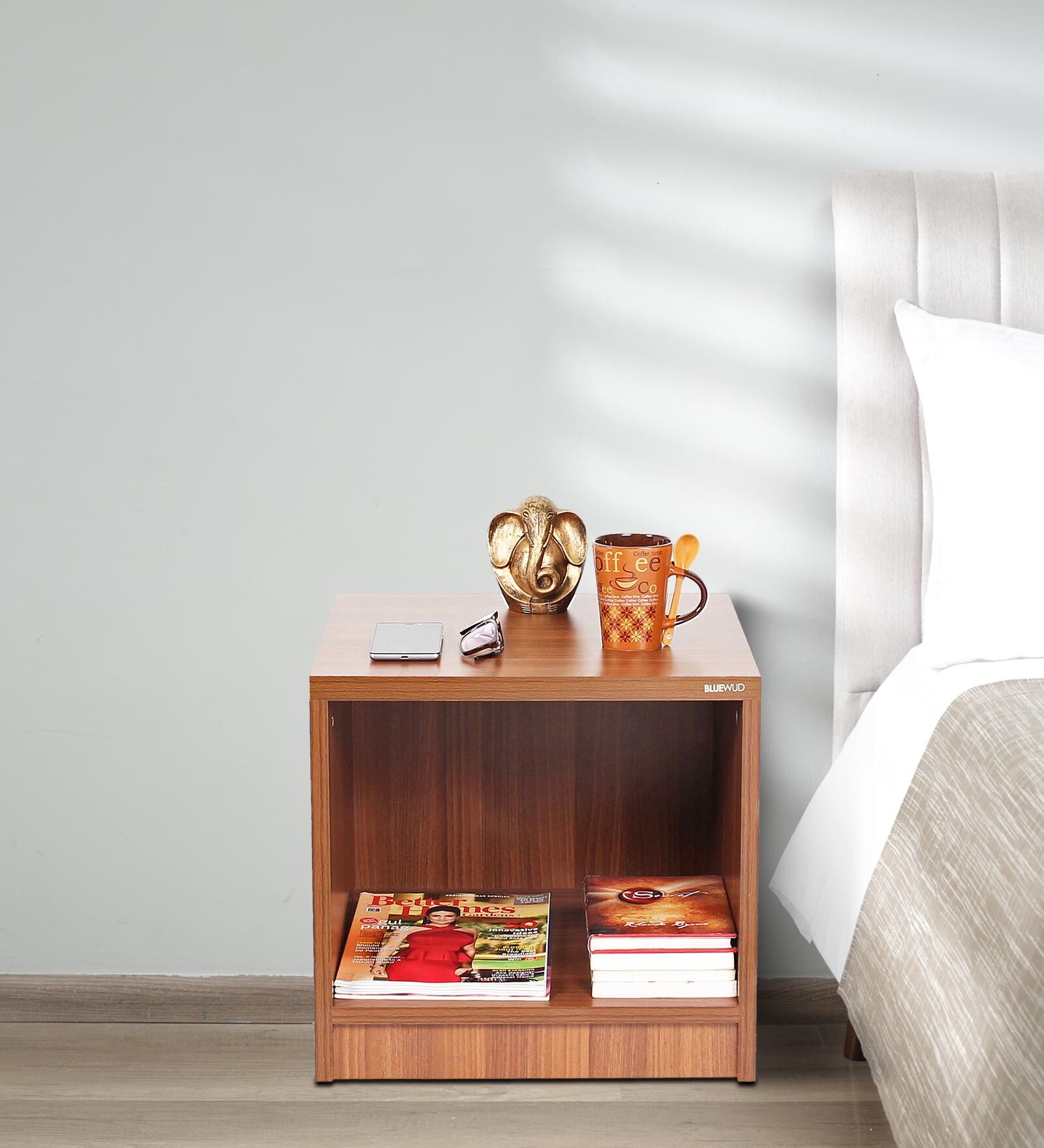 Buy Oliver Bedside Table in Walnut Finish at 26 OFF by bluewud Pepperfry