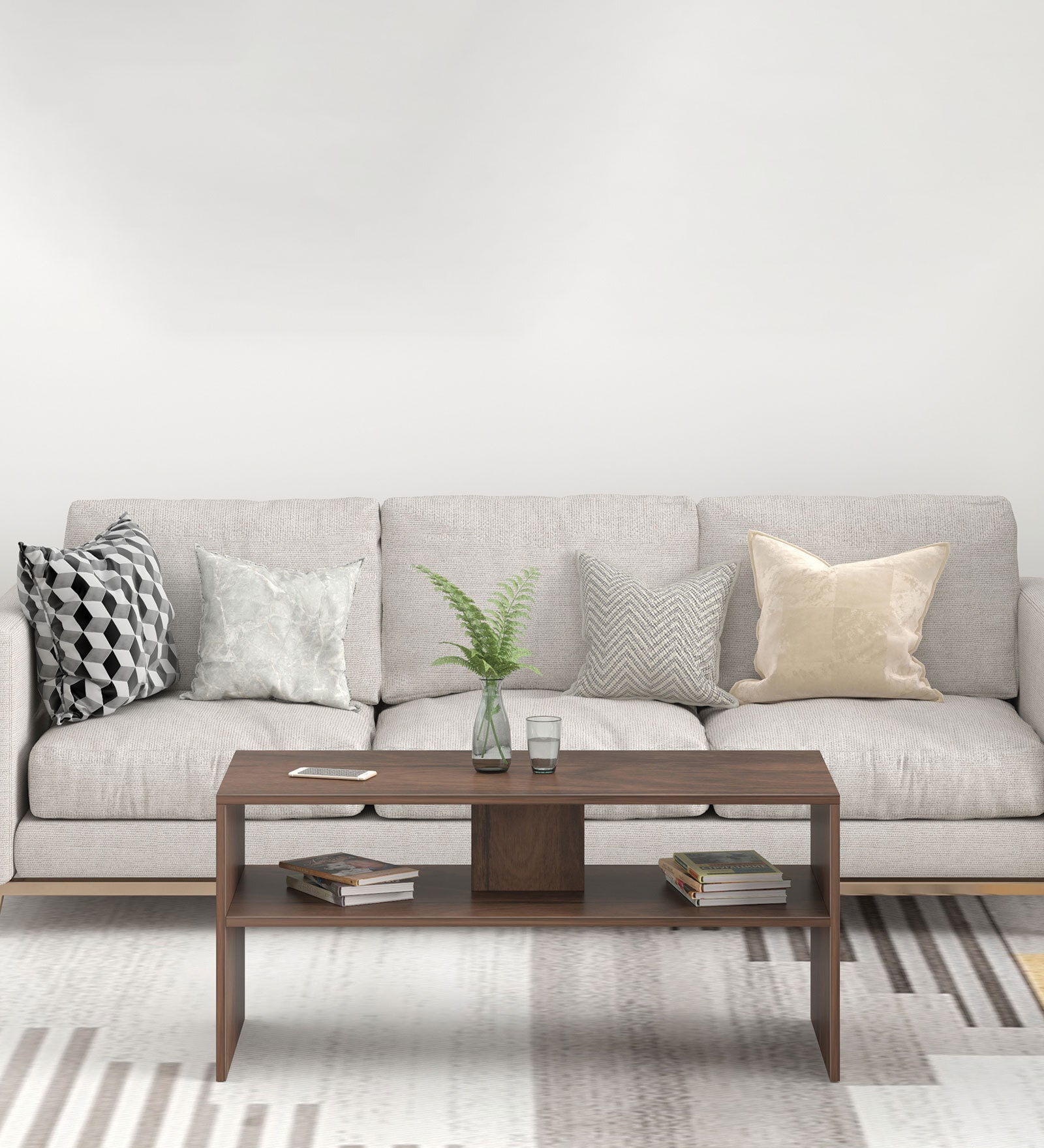 Oliver Coffee Table In Brown Maple Colour