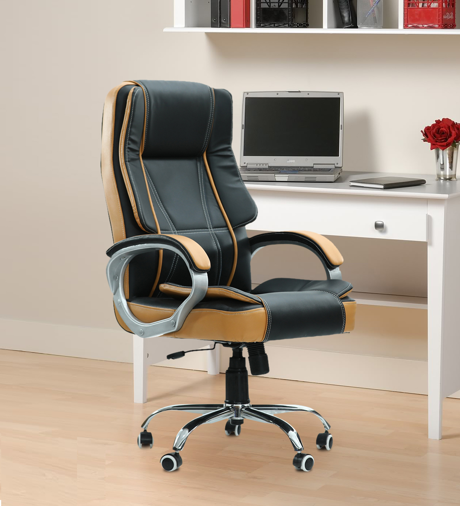 Oliver Leatherette Executive Chair in Dual Tone Colour