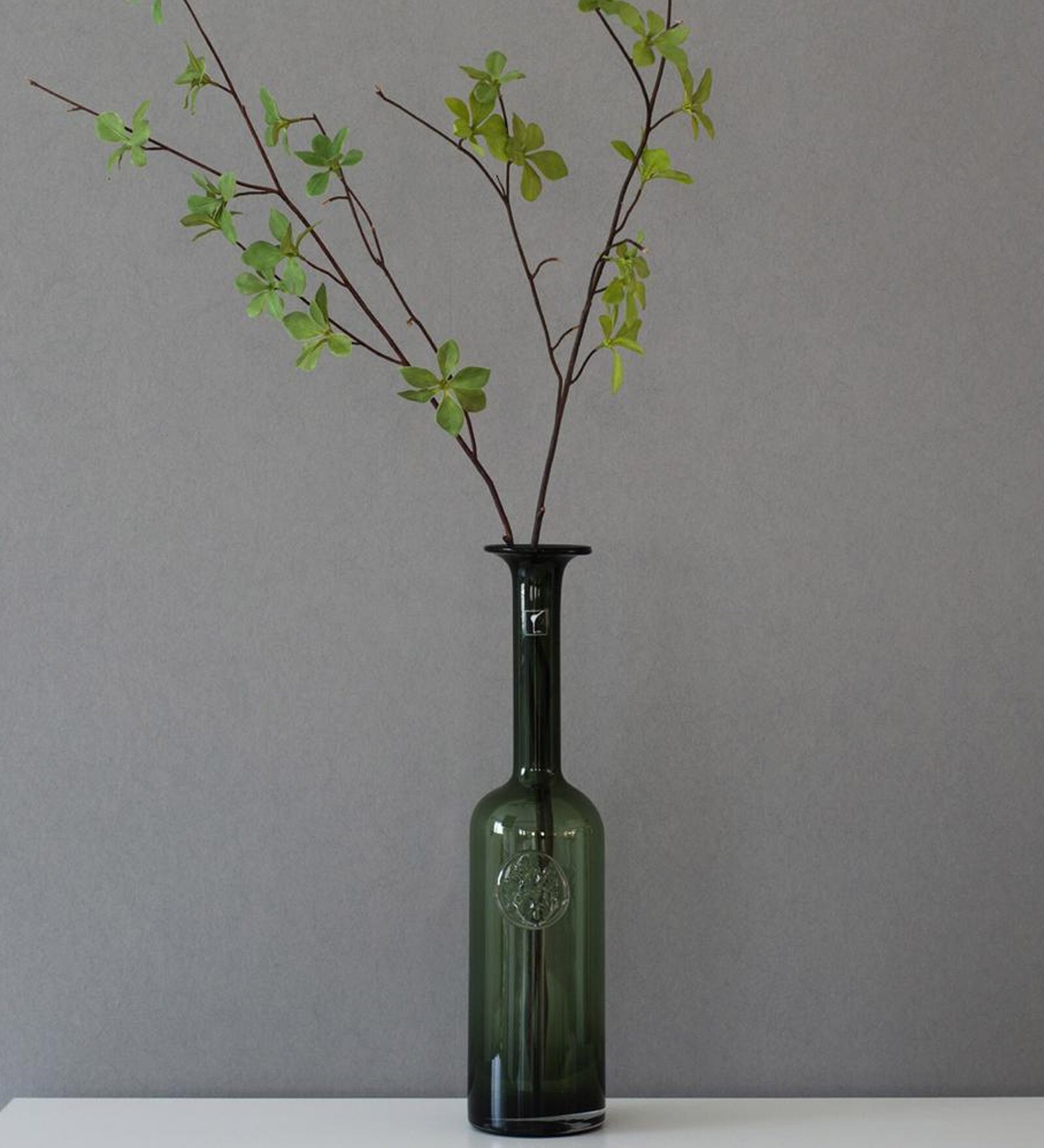 Oliver Green Glass Vase,
