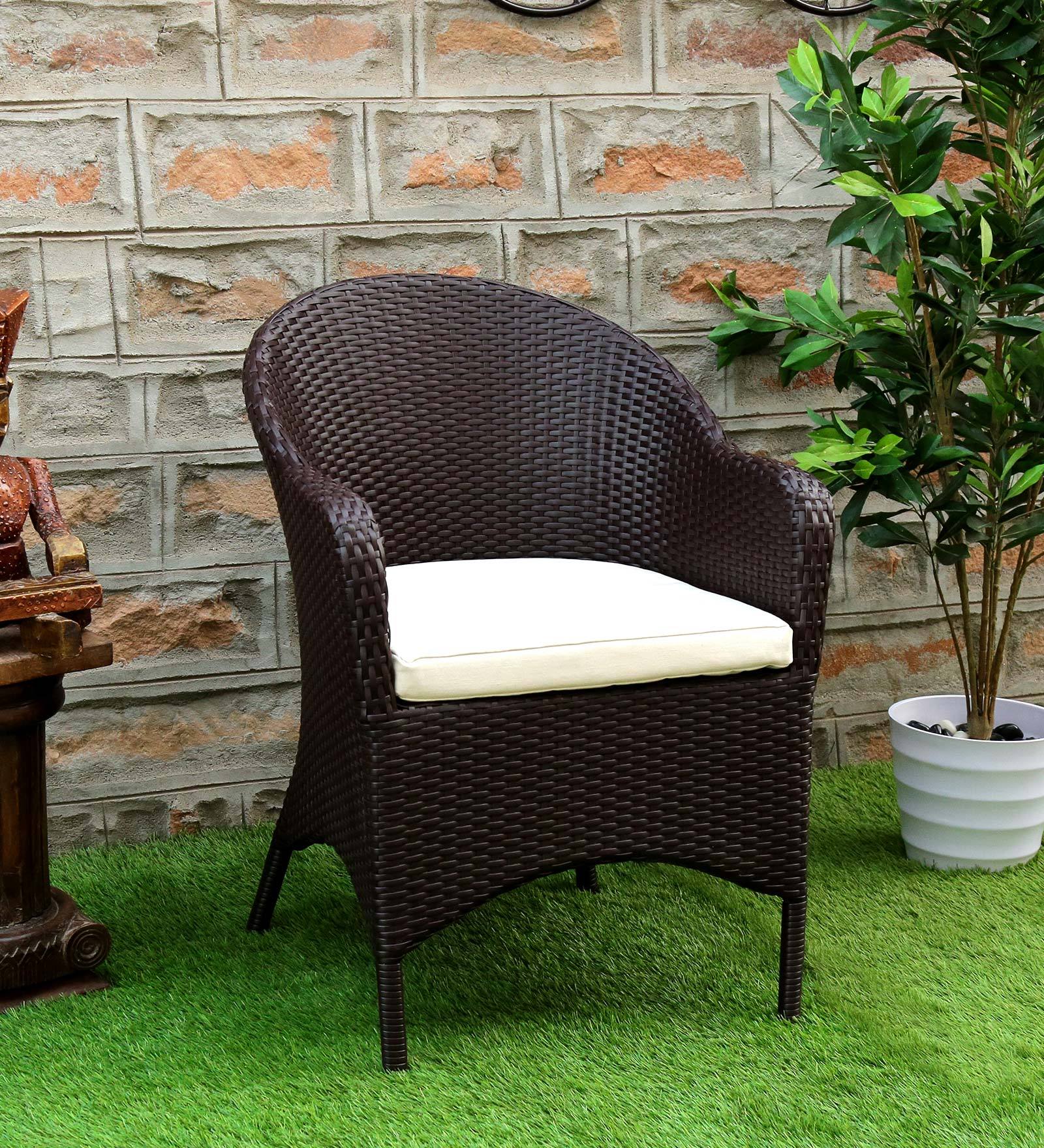 Buy Oliver Patio Chair in Wenge Finish Bohemiana By Pepperfry Online