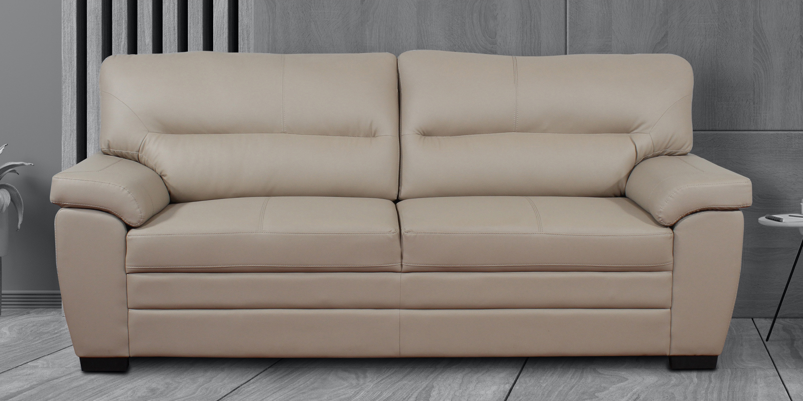Olaf Fabric 3 Seater Sofa in Beige Colour Olaf Fabric 3 Seater Sofa in Beige Colour