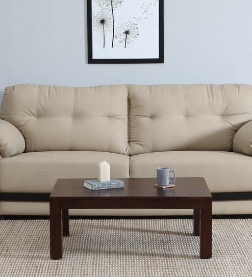 Olfen Sheesham Wood Coffee Table In Scratch Resistant Walnut Finish