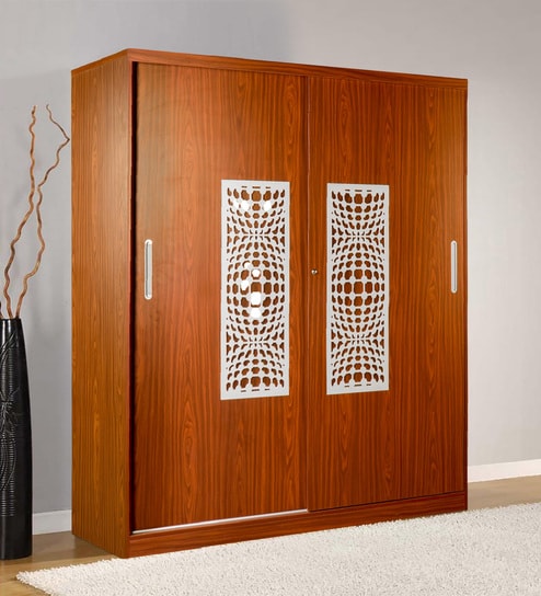 Buy Olive 2 Door Sliding Wardrobe In American Walnut Colour By