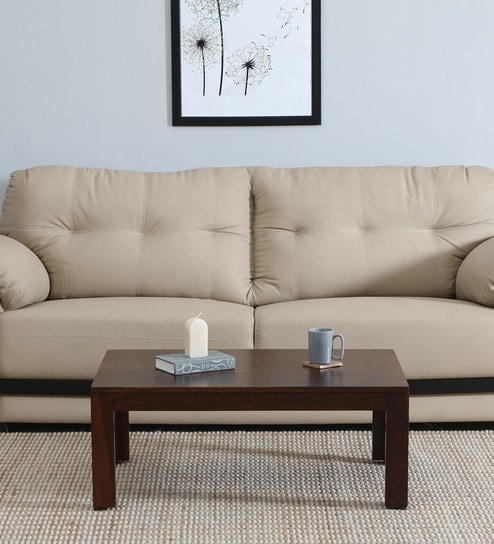 Olovi Sheesham Wood Coffee Table In Scratch Resistant Walnut Finish