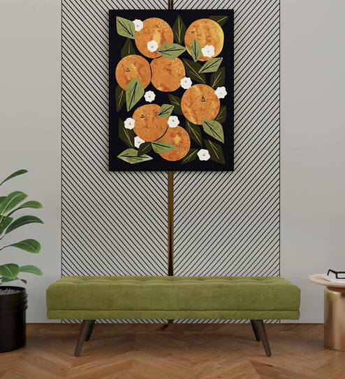 Olympia Fabric Bench in Olive Green Colour