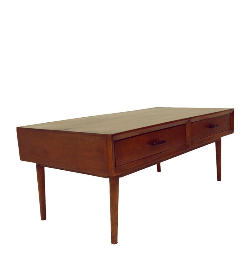 Buy Old World Coffee Table In Dark Brown Colour By Ellementry Online