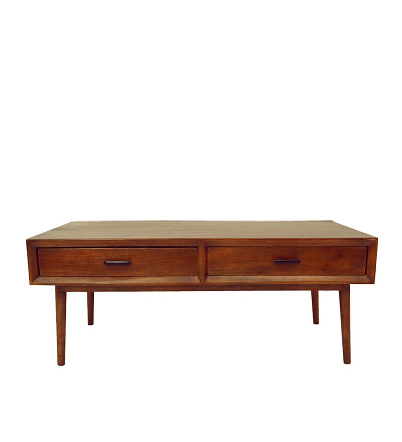 Buy Old World Coffee Table In Dark Brown Colour By Ellementry Online