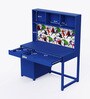 Old Timer Avengers Kids Study Table in Blue Colour
