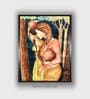 Old Woman Canvas Framed Wall Painting