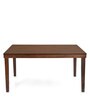 Olenna Solid Wood 6 Seater Dining Set in Walnut Finish