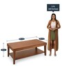 Olenna Center Table in Walnut Colour