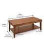 Olenna Center Table in Walnut Colour