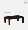 Olfen Sheesham Wood Coffee Table In Scratch Resistant Walnut Finish