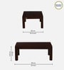 Olfen Sheesham Wood Coffee Table In Scratch Resistant Walnut Finish