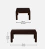 Olfen Sheesham Wood Coffee Table In Scratch Resistant Walnut Finish