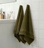 Olive 100% Cotton 380 Gsm Hand Towel 2 Pc