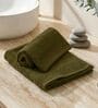 Olive 100% Cotton 380 Gsm Hand Towel 2 Pc