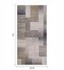 Olive Abstract Polypropylene 5 ft x 2.5 ft Machine Made Runner