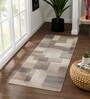 Olive Abstract Polypropylene 5 ft x 2.5 ft Machine Made Runner