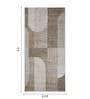 Olive Abstract Polypropylene 5 ft x 2.5 ft Machine Made Runner