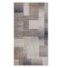 Olive Abstract Polypropylene 5 ft x 2 ft Machine Made Runner