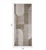 Olive Abstract Polypropylene 5 ft x 2 ft Machine Made Runner