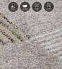 Olive Abstract Polypropylene 5 ft x 2 ft Machine Made Runner