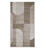 Olive Abstract Polypropylene 5 ft x 2 ft Machine Made Runner