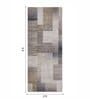Olive Abstract Polypropylene 5 ft x 2 ft Machine Made Runner