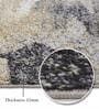 Olive Abstract Polypropylene 6 ft x 4 ft Machine Made Carpet