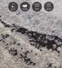 Olive Abstract Polypropylene 6 ft x 4 ft Machine Made Carpet