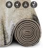 Olive Abstract Polypropylene 6 ft x 4 ft Machine Made Carpet