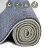 Olive and Blue Abstract Polypropylene 11 ft x 8 ft Machine Made Carpet