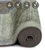 Olive and Rust Abstract 3x5 Feet Machine Made Carpet
