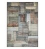 Olive and Rust Abstract 4x6 Feet Machine Made Carpet