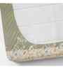 Olive Floral 144 TC Cotton King Fitted Bedsheet Bedsheet 2 Pillow Rose Collection