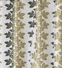 Olive Floral Polyester 7Ft Semisheer Eyelet Door Curtains (Set Of 2)