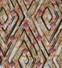 Olive Geometric Polyester 8 ft x 10 ft Machine Made Carpet
