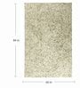 Olive Green & off White Abstract Wool 5 x 7 Feet Hand Tufted Carpet