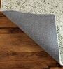 Olive Green & off White Abstract Wool 6 x 9 Feet Hand Tufted Carpet
