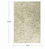 Olive Green & off White Abstract Wool 8 x 10 Feet Hand Tufted Carpet