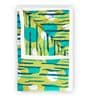 Olive Green & Teal Microfiber Abstract Geometric 120 Gsm Single Dohar