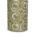 Olive Green Decorative Bold and Vintage Ceramic Cylindrical Shaped Vase