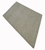 Olive Green Geometric Wool And Cotton 8 X 5 Feet Hand Tufted Carpet