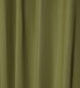 Olive green Green Cotton 230 GSM  Solid 5 Feet Room Darkening Eyelet Window Curtains (2 Pc)